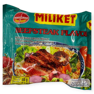 Лапша б\п со вкусом стейка 65г MILIKET 100205 фото