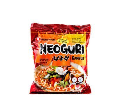 Локшина швидкого приготування гостра з морепродуктами Spicy Neoguri Ramyun NONGSHIM 120 г  11007 фото