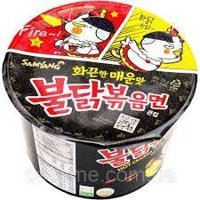 Лапша быстрого приготовления со вкусом курицы острая в стаканчике SAMYANG105г  11003 фото