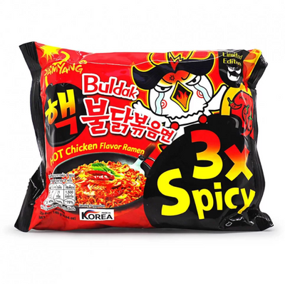 Локшина ш/п  гостра з куркою BULDAK 3X SPICY  SAMYANG 140 г  13354 фото