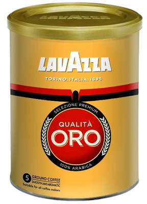 Кофе Lavazza Qualita Oro молотый 250 г (металлическая банка) 000122 фото