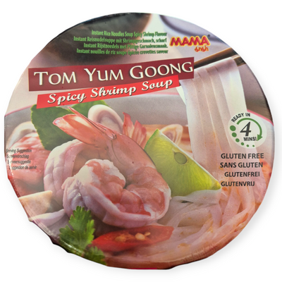 Лапша быстрого приготовления в стакане TOM YUM Goong Bowl MAMA 70г 12778 фото