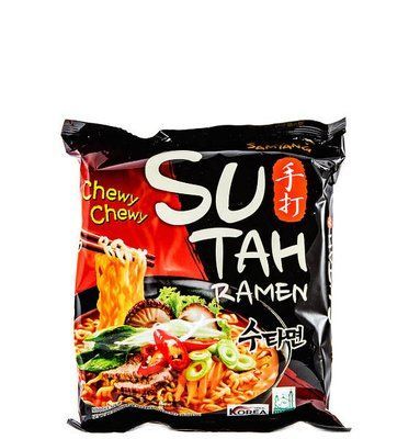 Лапша быстрого приготовления острая со вкусом говядины Sutah Ramen SAMYANG 120 г 10979 фото