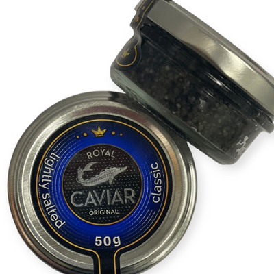 Ікра чорна осетрових порід риб Royal Caviar Classic 50г 310171 фото