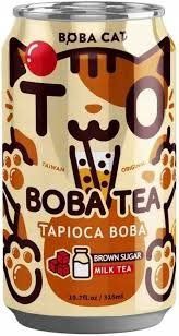 Напій бабл ті молочний з коричневим цукром BOBA CAT 315мл 78013 фото