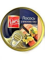 Консерва лосось у власному соку "Varo" 240г 410076 фото