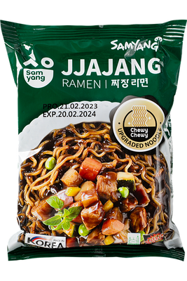 Лапша быстрого приготовления Джаджанг Рамен Jjajang Ramen SAMYANG 80 г 10981 фото