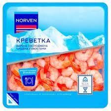 Креветка очищенная  хвосты(вареномороженая)  Norven 500г 000102 фото